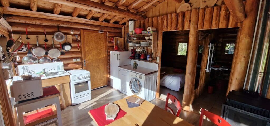 Chalet en rondin Vosges avec jacuzzi Cuisine équipée tout confort